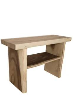 Boomstam suar houten badkamermeubel open 120 cm