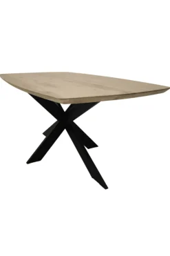 Deens ovale eettafel eiken 180 x 100 cm
