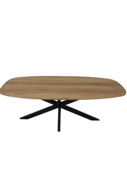 Deens ovale teak houten eettafel 220cm