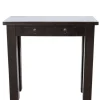 Donker bruine Houten Side Table 80 cm