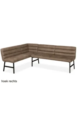 Eetkamerbank David 200 cm – Truffel