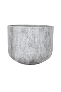 Grijze planten pot