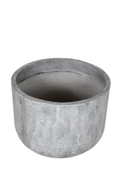 Grijze planten pot