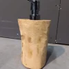 Houten zeeppompje