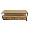 Industrieel TV Meubel teak hout