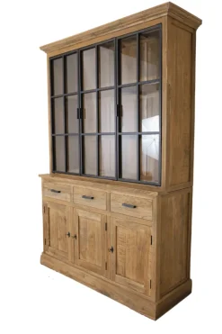 Landelijke vitrinekast 150 cm