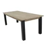 Licht teak houten eettafel