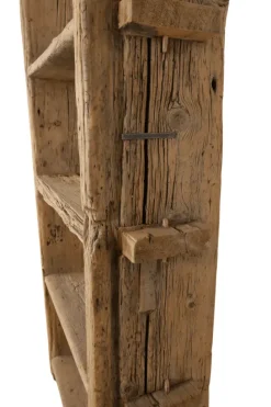 Oud robuuste Houten Boekenkast / Rek – Hoog