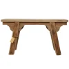 Oud teak houten bankje 90 cm