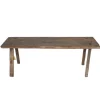 Oud teak houten bankje 130x31x45 cm