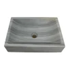 Rechthoekige green stone wasbak