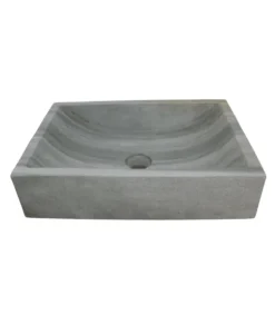 Rechthoekige green stone wasbak