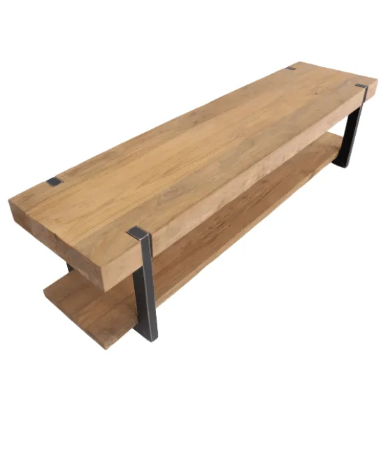 Robuust Teak tv meubel dik blad