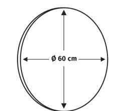 Ronde spiegel LED – rond – 60 x 60 cm