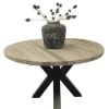 Ronde teak houten eettafel