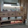 Rustiek teak badkamermeubel