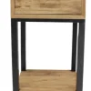 Ruw Teakhouten Nachtkastje / Bijzettafel 40x40x75 cm aanbieding laatste stuk