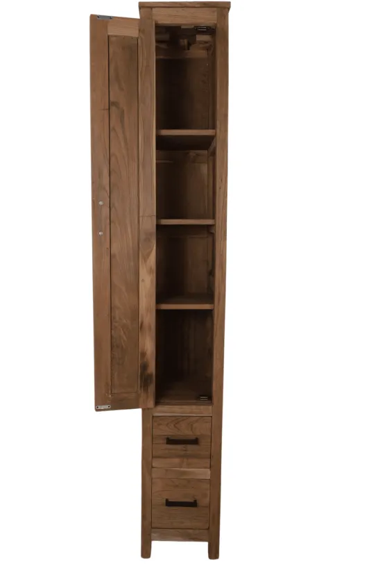 Smalle hoge badkamer kast