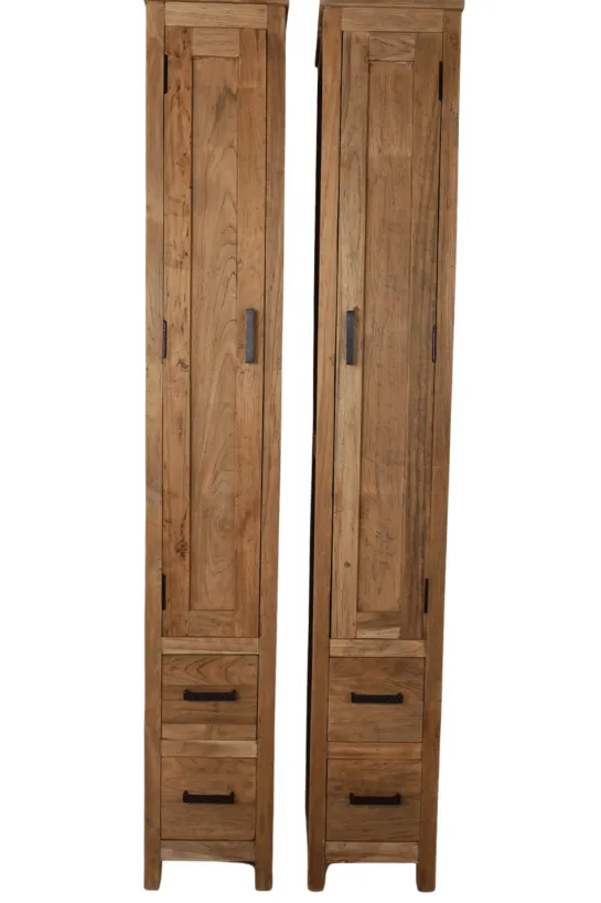 Smalle hoge badkamer kast