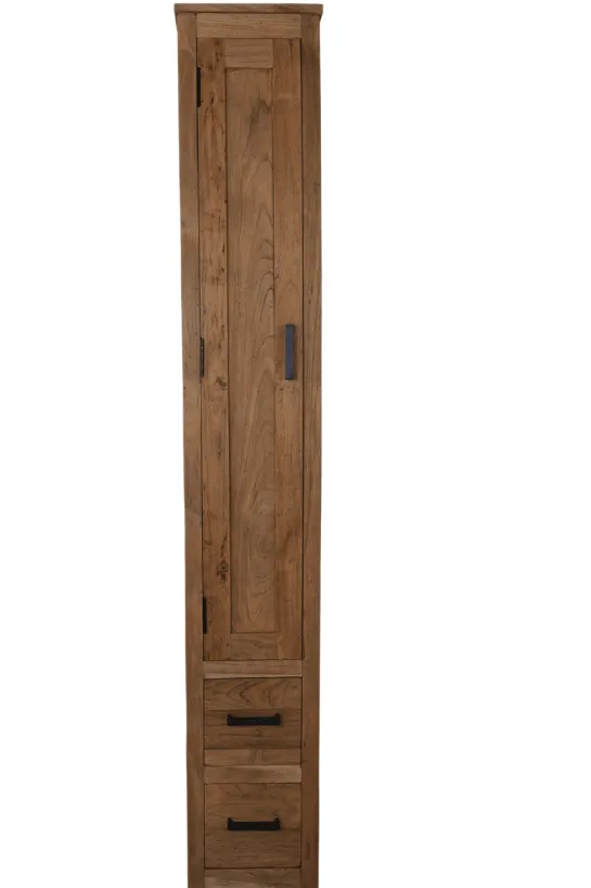 Smalle hoge badkamer kast