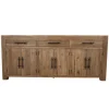 Stoer robuust dressoir teak hout 200 cm