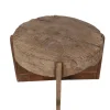 Stoere ronde bijzettafel