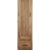 Stoere Ruwe Teakhouten Badkamerkast – 200 cm Hoog