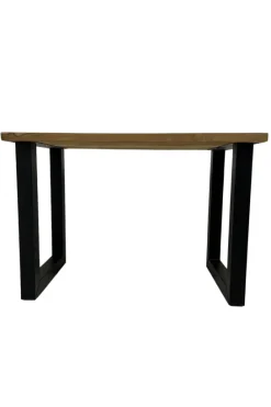 Teak houten bartafel met metalen poten