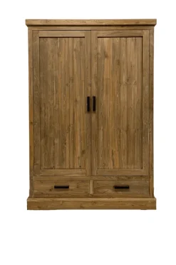 Teak houten kledingkast (demontable