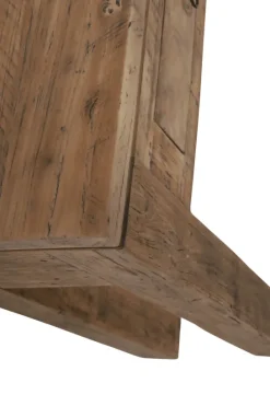 teak houten sidetable met 2 lades 100 cm
