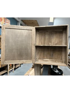Teak houten spiegelkast 60 cm