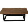 Teak Houten Toiletplankje met Metalen Beugel