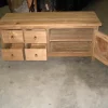 Teak tv meubel maat 140