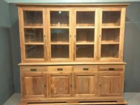 Teakhouten Buffetkast/Vitrinekast 240 cm