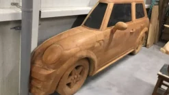 Teakhouten halve MINI