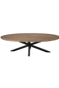 Teakhouten ovale eettafel 260 cm