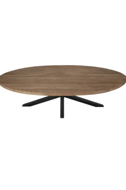 Teakhouten ovale eettafel 260 cm