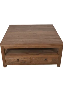 Teakhouten salontafel met lades