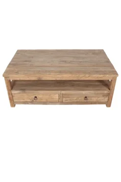 Teakhouten salontafel met lades