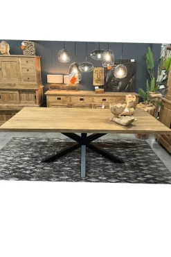 Teakhouten tafel – vervaardigd uit gerecycled massief teak 220 cm