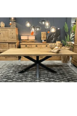 Teakhouten tafel – vervaardigd uit gerecycled massief teak 220 cm