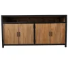 Teakhouten TV-Meubel met Metalen Accenten – 150 cm