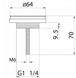 Toilet wasbakje met zwart metalen beugel er onder incl kraan, afvoerplug en sifon