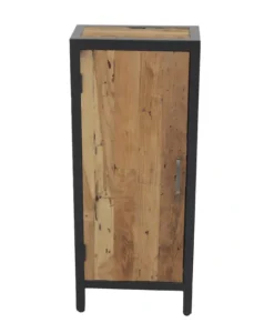 Toiletkastje teak met metaal Erosie