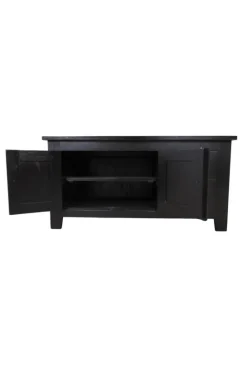TV-meubel Koloniaal Zwart 120 cm