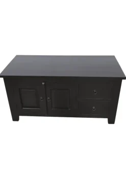 TV-meubel Koloniaal Zwart 120 cm