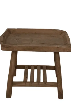 Uniek Teak Houten Bijzettafeltje – 71x50x61 cm