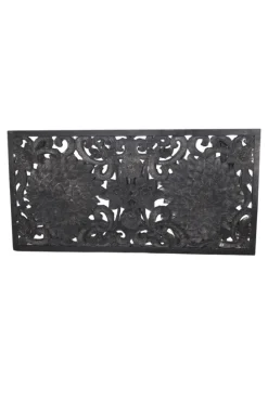 Wanddecoratie Houtsnijwerk zwart