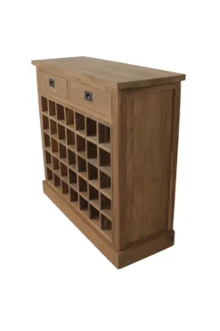 Wijnkast dressoir/ wijnkast teakhout