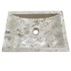 Witte beige marmeren wasbak